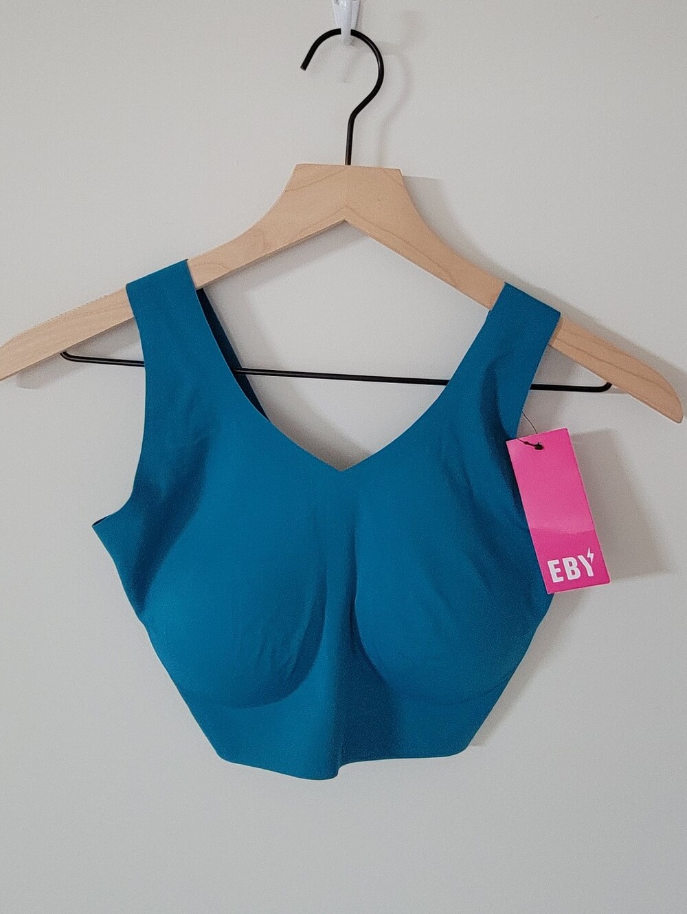 NWT EBY Seamless Wireless Bralette Ocean Depths Teal Blue Bra XS